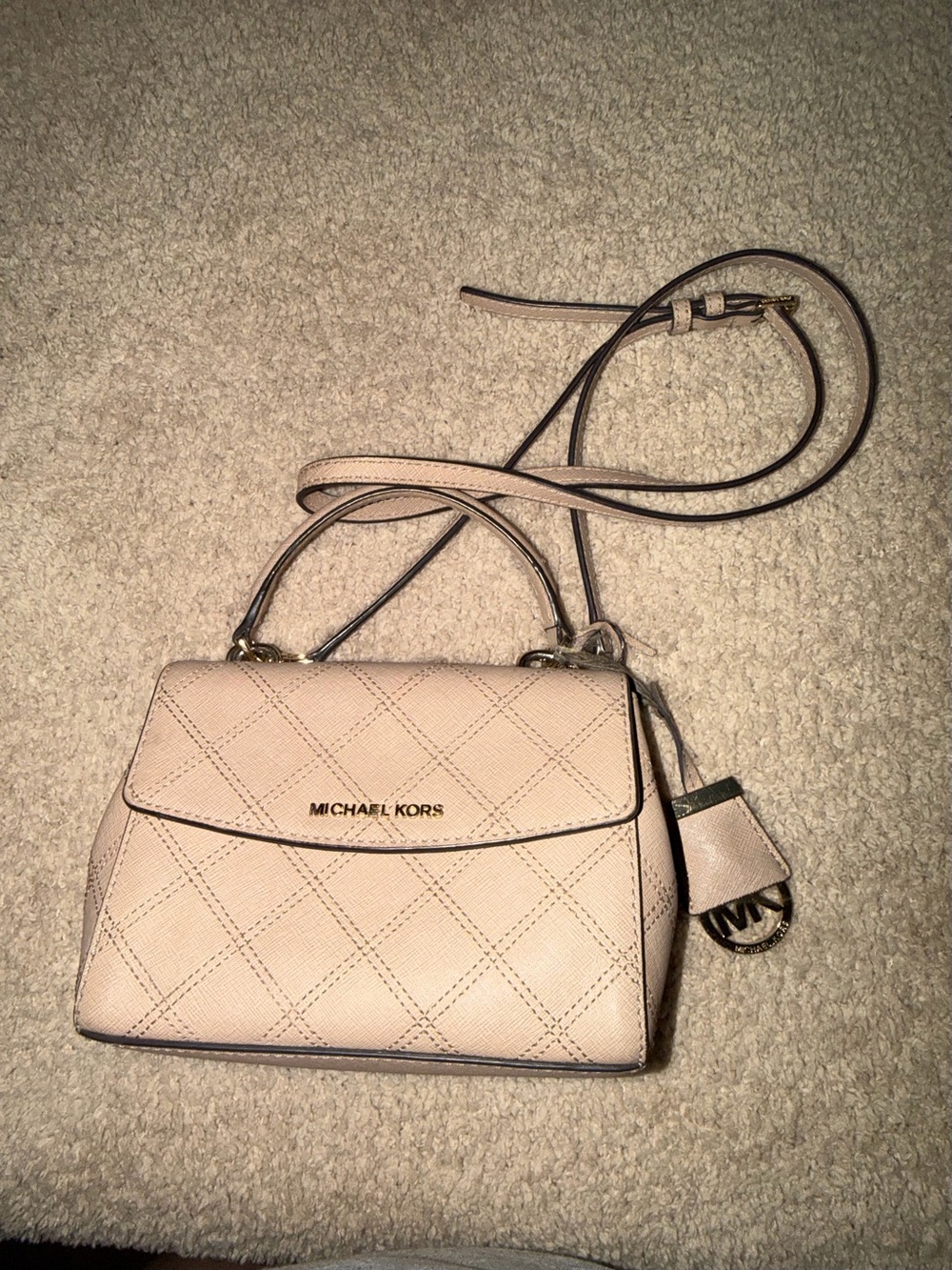 Michael Kors Beige Top-Handle Satchel
